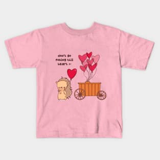 Porcupine Balloon Love Kids T-Shirt